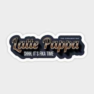 Latte Pappa Sticker